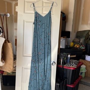 O'Neill Teal Floral Maxi Dress